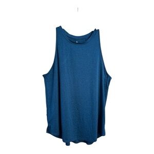 IcyZone Women's Muscle Top - Blue, XL